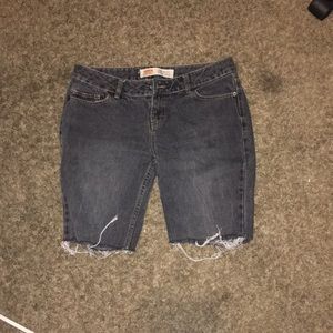 Route 66 Jean Shorts Dark Grey